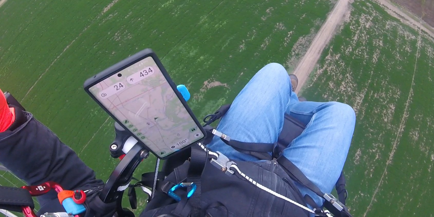 Paramotor using SimpleFly App Paramotor using SimpleFly App